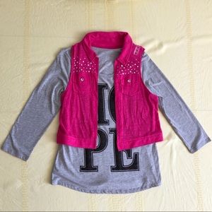Justice HOPE Shirt with Detachable Vest